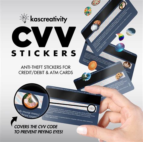 Original Cvv Stickers Anti Theft Stickers For Atmcredit Cards By