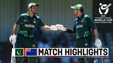 Pakistan Vs New Zealand Match Highlights Icc U19 World Cup 2024 Pak