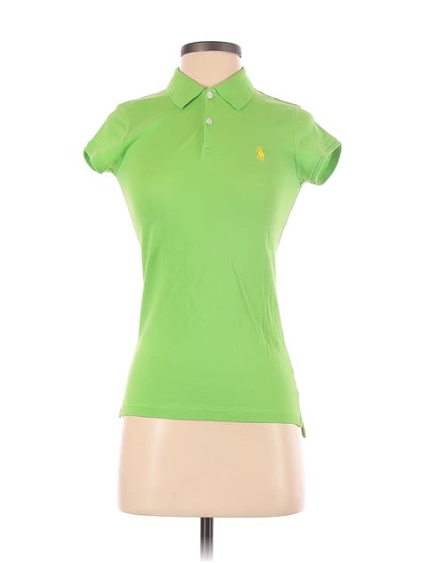 Ralph Lauren Solid Green Short Sleeve Polo Size S 79 Off Thredup