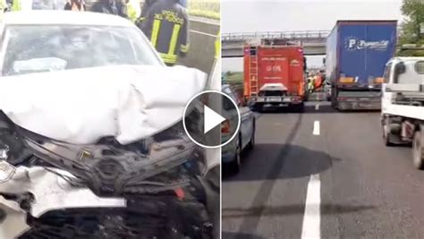 A13 Maxi Tamponamento Tra Sei Auto All Altezza Di Ferrara Il Video LA7