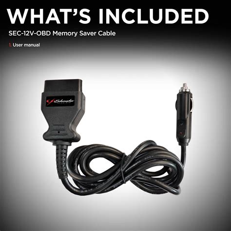 Schumacher OBD II Memory Saver Cord