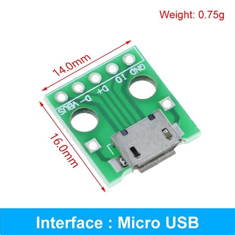 Circuits intégrés Type C USB Connecteur mâle USB adaptateur MINI Micro