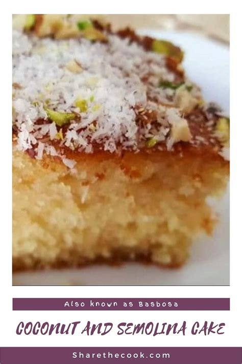 Coconut And Semolina Cake Recipe Basbosa Sharethecook