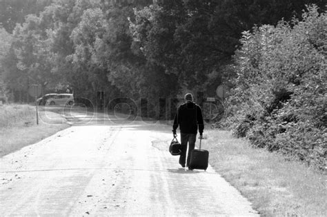 Sad story, the solitary man with ... | Stock image | Colourbox