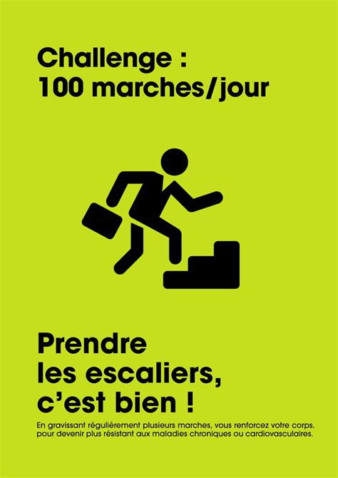 Campagne De Sensibilisation Design Actif Prenez Les Escaliers