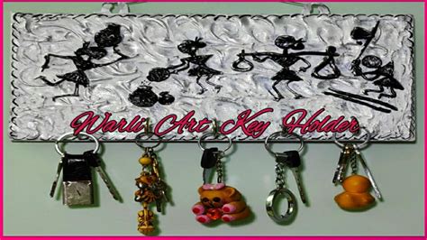 How To Make A Warli Art Keyholder Keyholder Making Step By Step