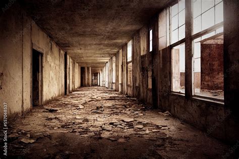 old abandoned prison Stock Illustration | Adobe Stock