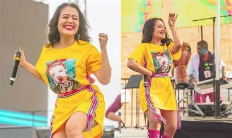 Neha Kakkar Looks Smoking Hot In Gorgeous Black Crop Top And Fluffy