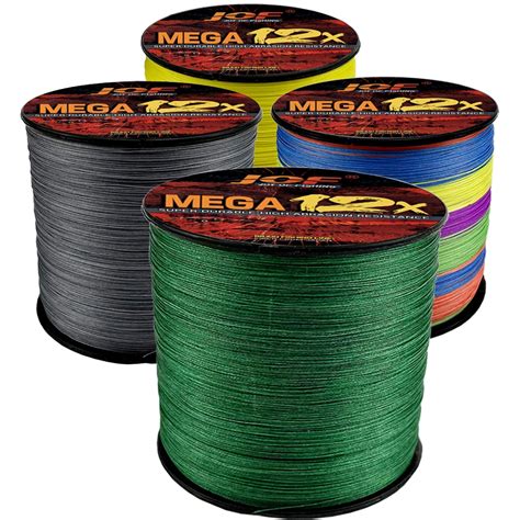 Jof X M Braided Fishing Line Strands Multicolor Multifilament