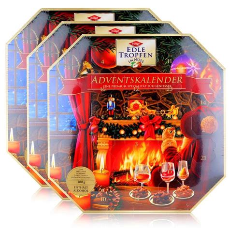 Trumpf Edle Tropfen In Nuss Adventskalender 300g Rot 3er Pack