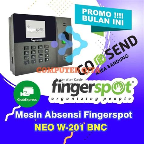 Jual MESIN ABSENSI FINGERSPOT NEO W 201BNC WIFI SIDIK Jakmall