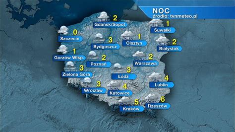 Pogoda na jutro wtorek 5 03 W części kraju spadnie śnieg i deszcz