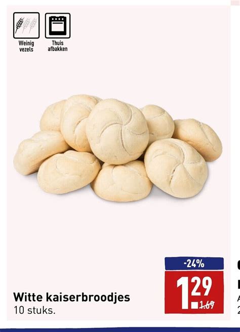 Witte Kaiserbroodjes Stuks Aanbieding Bij Aldi