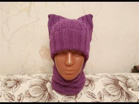 Набор шапочка и хомут для ребенка 2-3 лет. - YouTube | Crochet hats ...