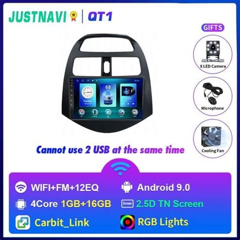 Qt G G Usb Tb Autoradio Android Ips Pour Chevrolet Spark Beat