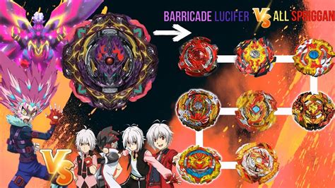 Beyblade Burst BU Barricade Lucifer VS ALL Spriggan ベイブレードバーストBU 베이