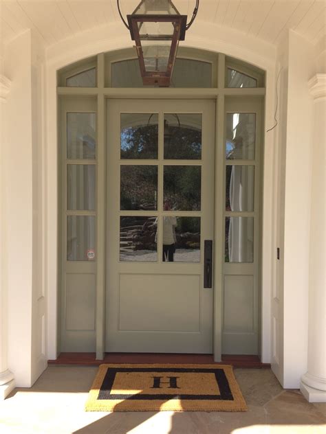 Front Door with Windows on Each Side