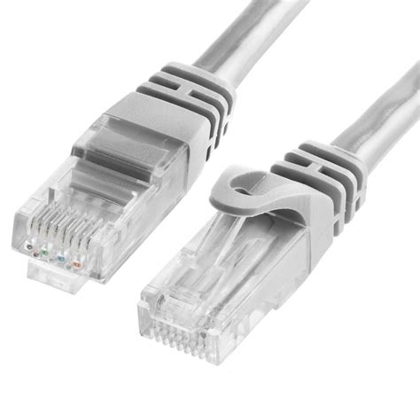 Gray Lan Cat6 Backward Compatible Lan Ethernet Cable 500 Mhz 25 Feet