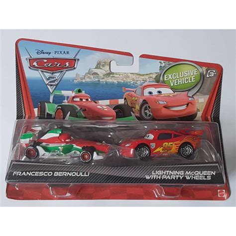 Disney Pixar Cars Mattel 2 Bliksem Lightning Mcqueen Francesco Bernoulli