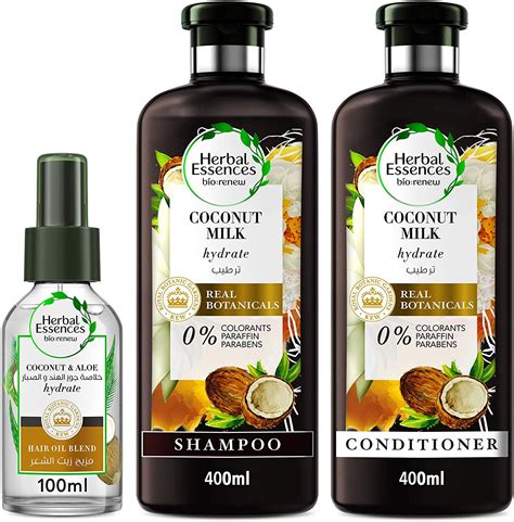 Buy Herbal Essences Coconut Milk Shampoo And Conditioner With Coconut And Aloe Vera Hair Oil Blend