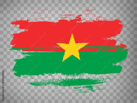 Flag of Burkina Faso brush stroke background. Flag Burkina Faso on ...