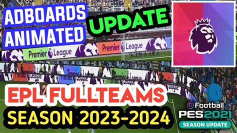 Pes Epl Animated Video Adboards V Season Youtube