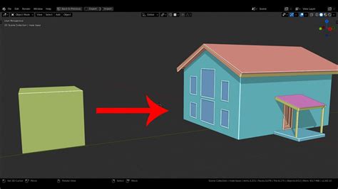 How To Create A Basic House In Blender D Youtube