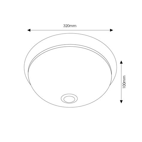 Plafon Sensor De Movimento Nantes 2 X E27