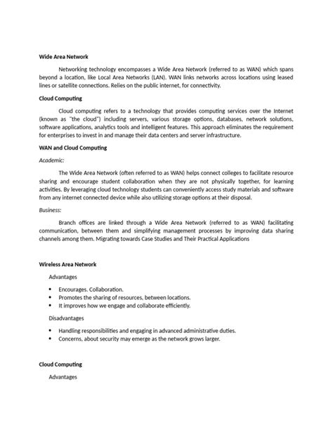 What Is A Wide Area Network | PDF | Computer Network | Security