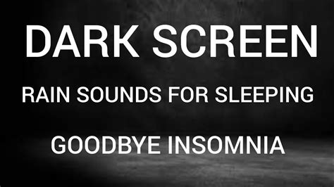 Rain Sounds For Sleeping Black Screen 10 Hours Rain Rain And