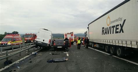 BREAKING NEWS Accident Rutier Grav Pe Autostrada A1 Deva Simeria