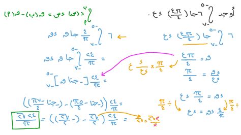 فيديو السؤال إيجاد قيمة التكامل المحدد لدالة مثلثية نجوى