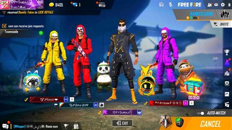 Free Fire Live Rank Gameplay Ff Live Rank Push To Grandmaster