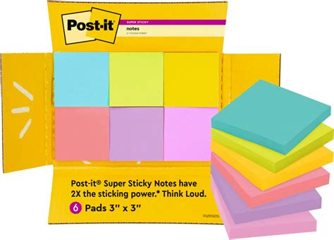 Amazon Post It F Ssau Super Sticky Full Adhesive Notes X