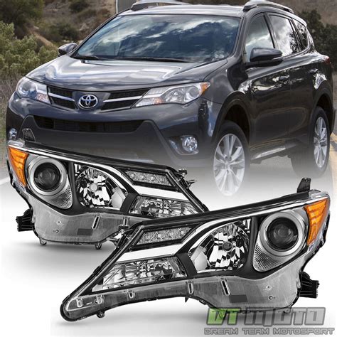 For 2013 2014 2015 Toyota Rav4 Rav 4 Headlights Left Right Replacement Headlamps Ebay