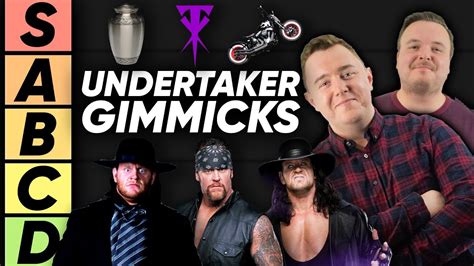 TIER LIST Undertaker S Gimmicks YouTube