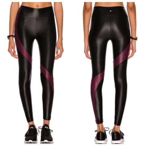 Koral Venus Infinity High Rise Leggings Black Eggplan Gem