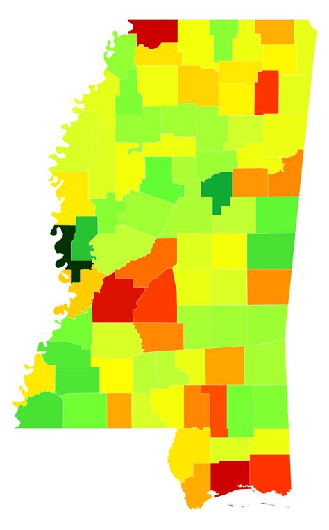 Mississippi Population Density