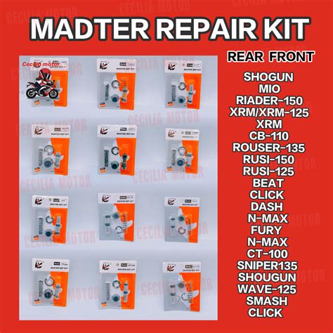 MOTORCYCLE PARTS MASTER REPAIR KIT FOR SHOGUN MIO RAIDER XRM CB110