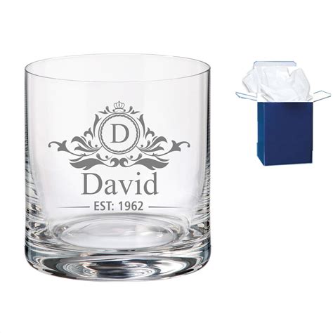 Personalised Engraved Whiskey Whisky Glass Tumbler Spirit Etsy Uk