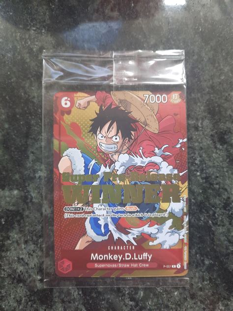 Doubts about unopened Super Pre-Release Winner Luffy : r/OnePieceTCG