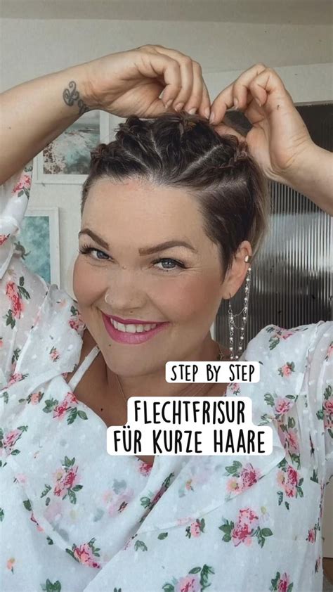 Flechtfrisur für kurze Haare step by step SALIRASA Flechtfrisuren