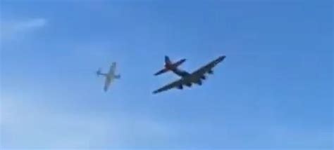 Vintage Military Aircraft Crash And Burn After Mid Air Collision At Dallas Air Show Watch It