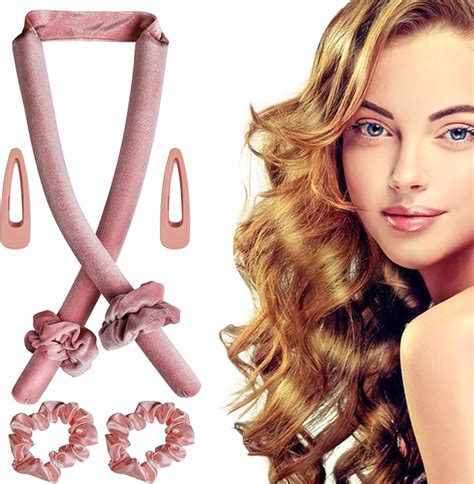 Bigodino Lungo Per Boccoli Fascia Curler Capelli Velluto Morbido Per