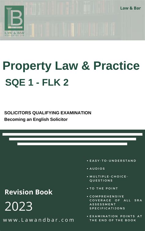 Property Law And Practice Sqe1 Lawandbar