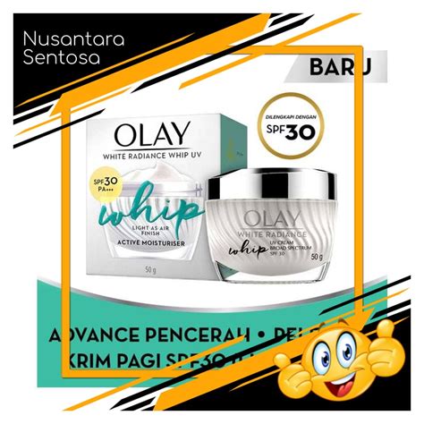 Jual Olay White Radiance Whip Active Moisturizer UV Krim 50 G