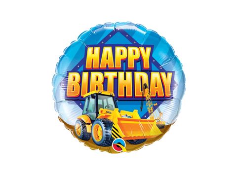 Excavator Happy Birthday Construction Zone Theme Decor Birthday