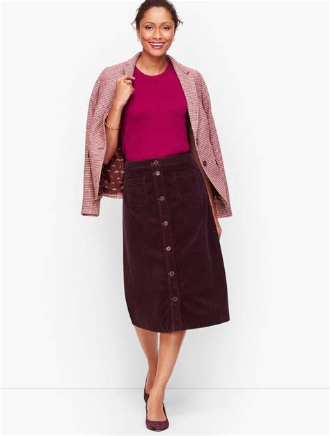 Wide Wale Corduroy A Line Skirt Skirts A Line Skirts Comfortable Skirts