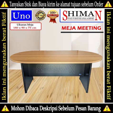 Jual Meja Meeting Oval Uct Uno Meja Rapat Meja Kerja Shopee