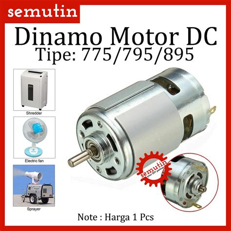 Jual Dinamo Motor DC 775 795 895 12V Listrik High Torsi Speed Mesin